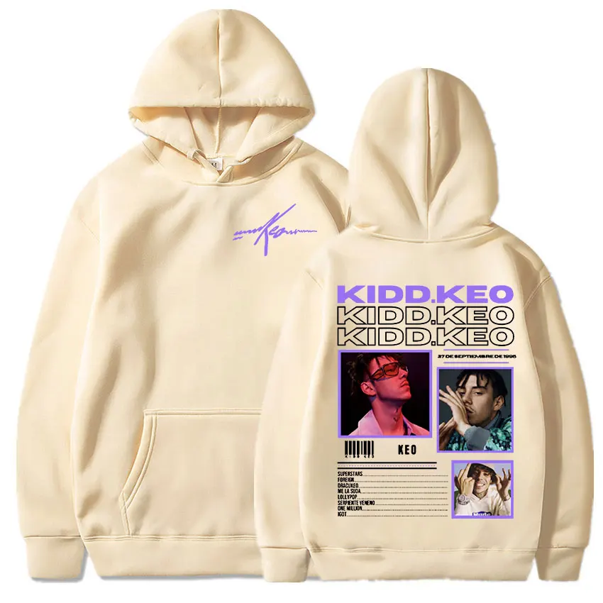 Rapper Kidd Keo Album Tour Merch Hoodie Men Women\'s Hip Hop Pop Music Sweatshirt Casual Fleece Long Sleeve Pullovers Streetwear
