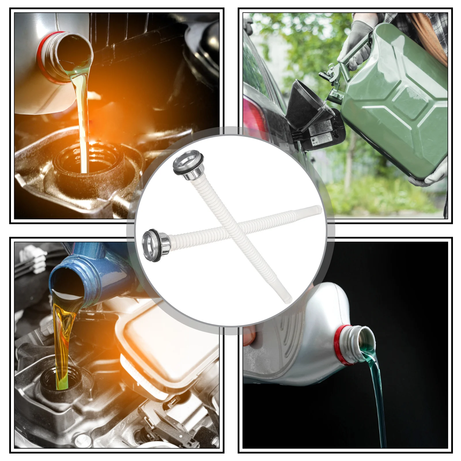 

3Pcs Creative Can Spouts Practical Gas Nozzles for Car Garden Machinery Refuels Smooth Even Flow No Oil Overflow Portable