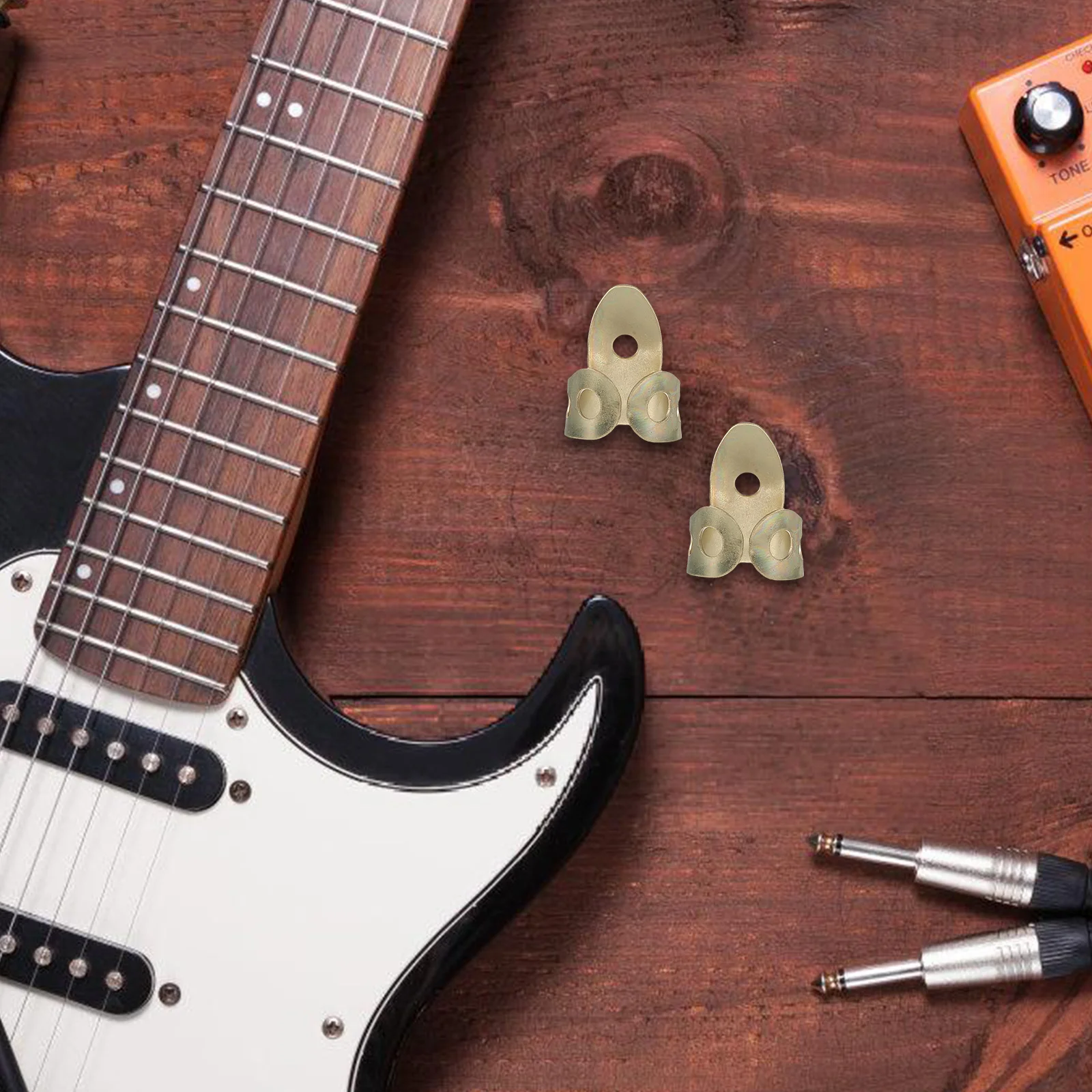 

12pcs Finger Metal Durable Adjustable Thumb For Guitar Reusable Finger Protectors Guitar Accessories Thick Picks For Acoustic
