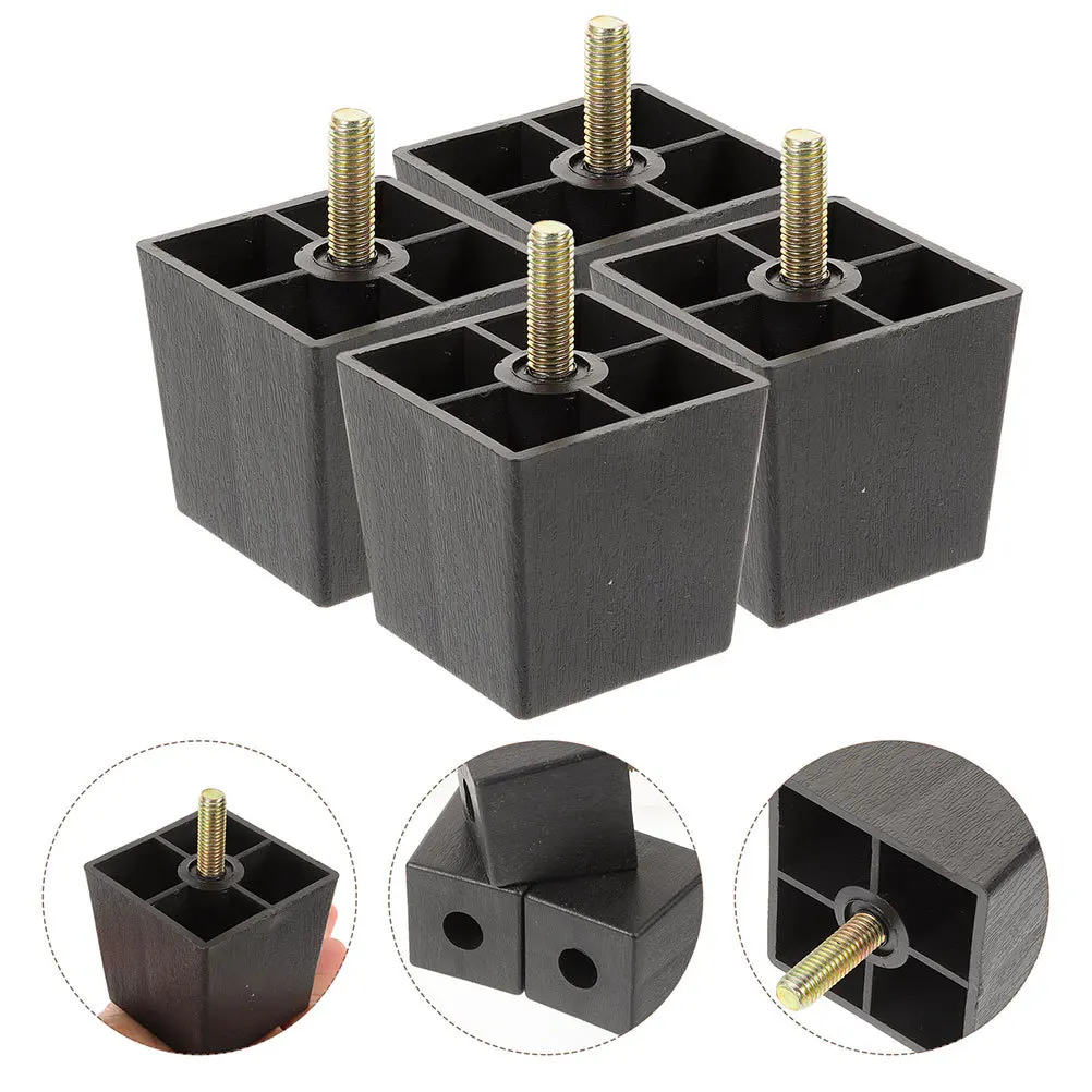 

8Pcs Furniture Legs Square Tapered Couch Leg Extensions Screw on Sofa Chair Bed Table Cabinet Replacement Sofa Feet