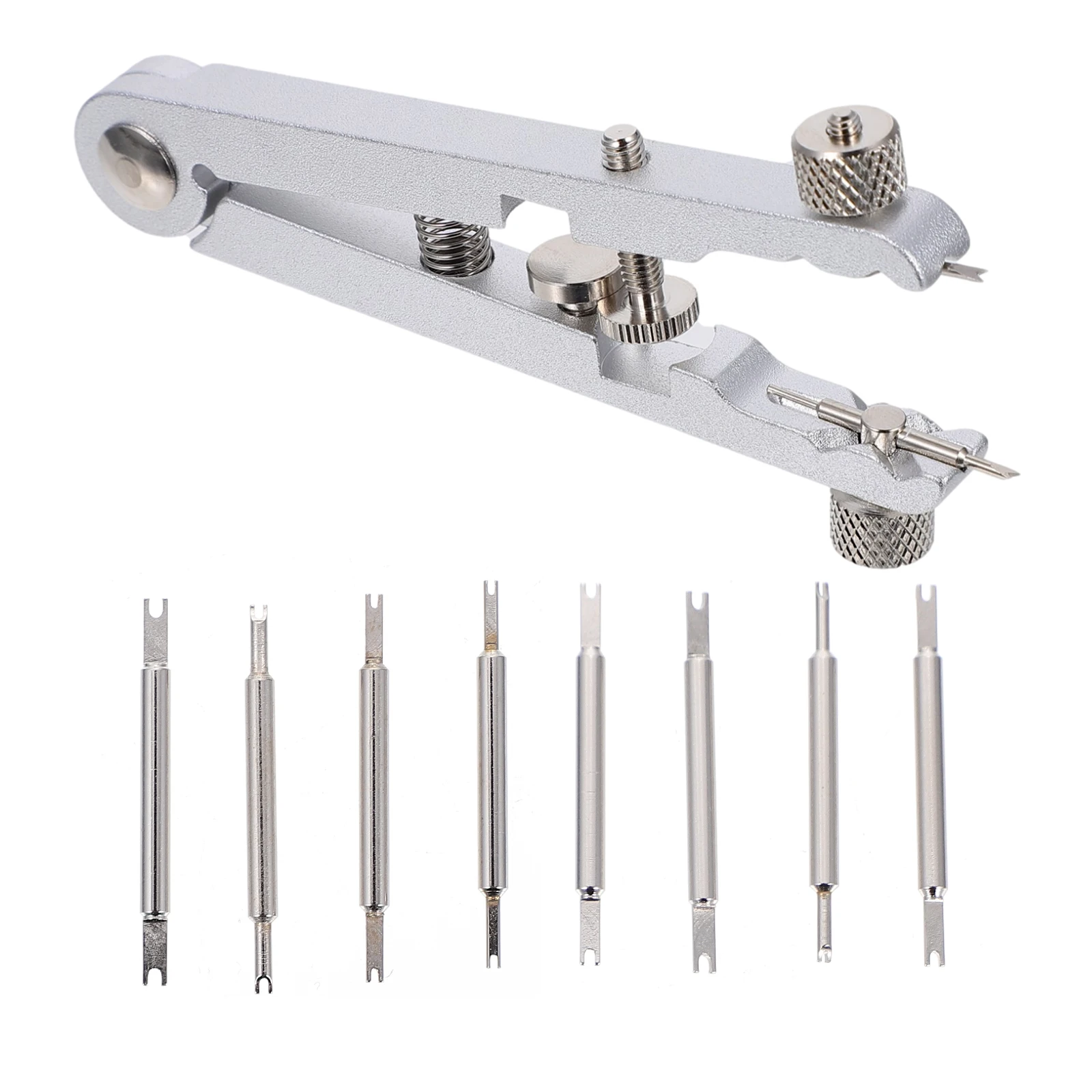 

1 set Spring Bar Plier Tool Durable Alloy Steel Watch Repair V Shaped Strap Clamp Bands Fix Pin Disassemble Lightweight Portable