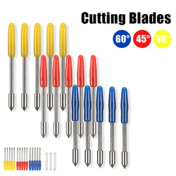 5Pcs 30/45/60 Degree Vinyl Cutter Engraving Machine Blades Cutter Replacement For Graphtec CB09 Vinyl Cutter Plotter Handle