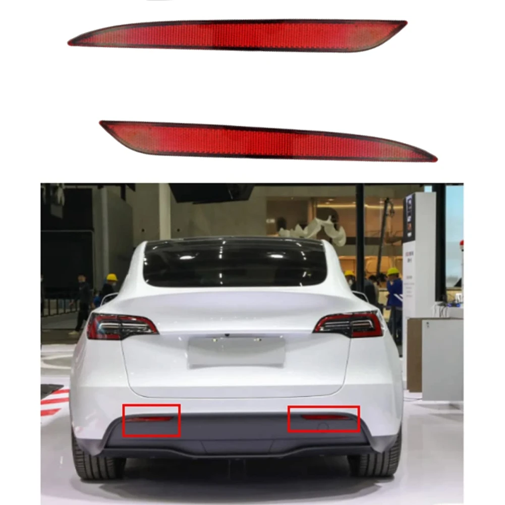 Auto Rear Bumper Reflector Lights Auto Bumper Fog Lamp 162626-00-B For Tesla Model Y 1 Pair