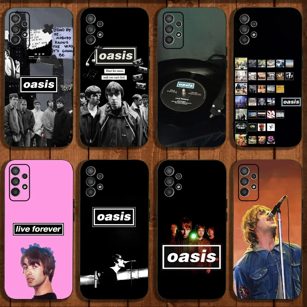 

O-Oasis-s Band Phone Case For Samsung Galaxy A13,A21s,A22,A31,A32,A52,A53,A71,A80,A91 Soft Black Cover