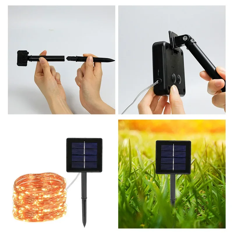 Solar LED Light Outdoor Waterproof Fairy Lights String Decoration