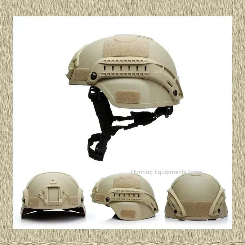 MICH 2000 Helmet Tactical Combat Protective MH with Side Rail NVG Outdoor Tactical Painball CS SWAT Riding Protect