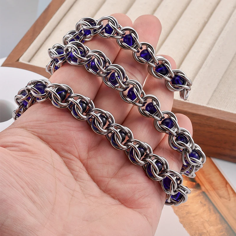 1Meter 10mm Stainless Steel Charms Beads Craft Chains for Jewelry Making DIY Necklaces Bracelets  Keychain Accessories Supplies