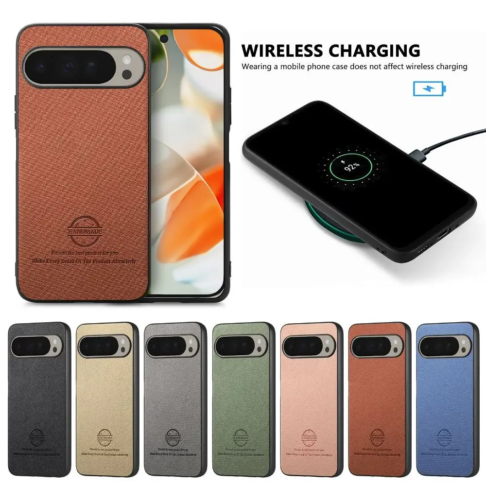 

Classic Solid Color Phone Case For Google Pixel 9 Pro XL/Pixel 9A With Support Wireless Charging