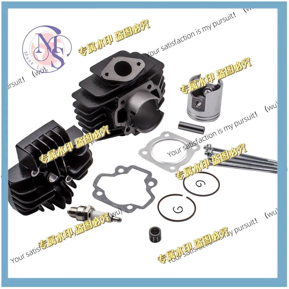 For Yamaha PW50 Large Bore Overhead Assembly 60cc 44mm Piston Cylinder Ring Gasket