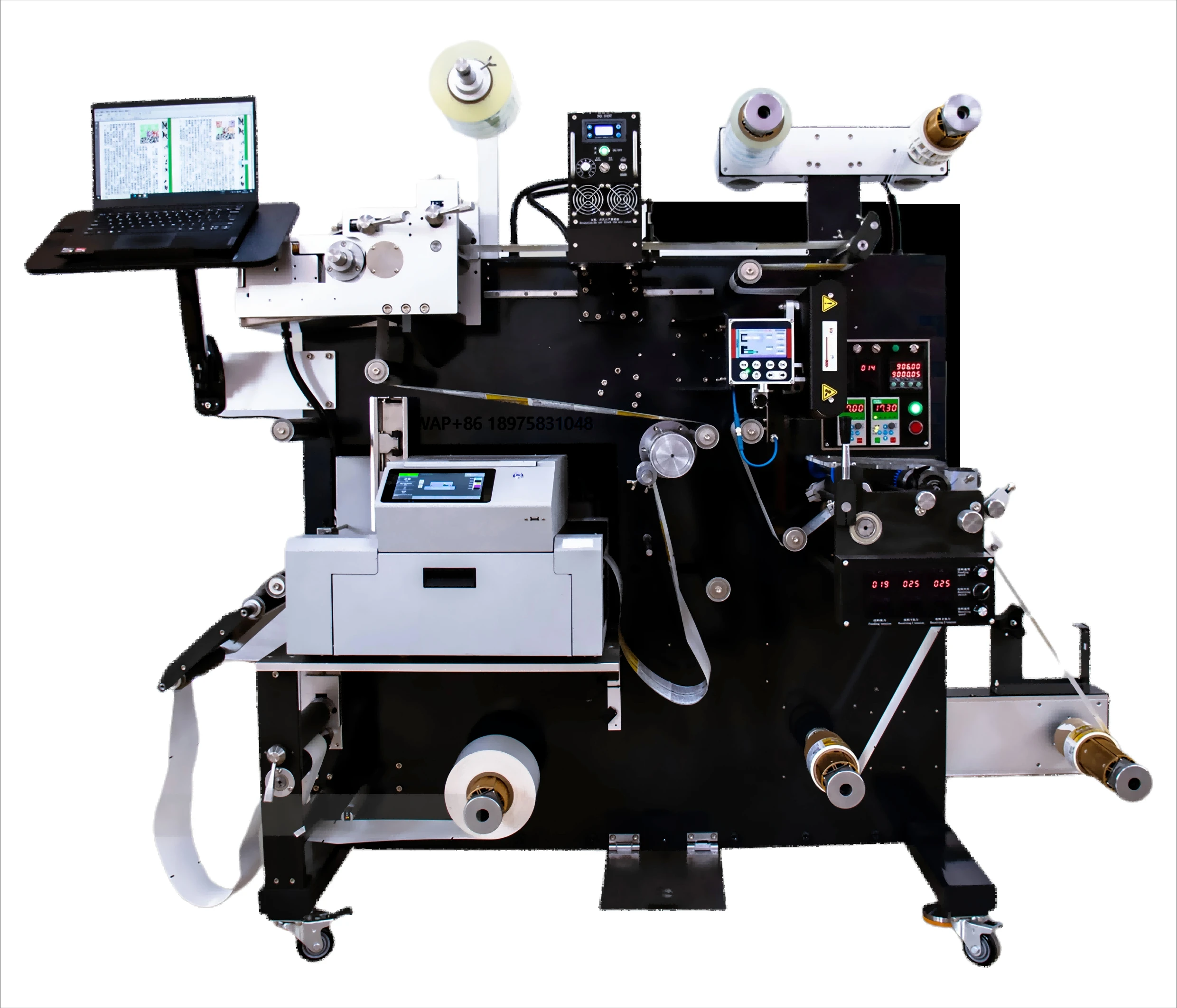Automatic Packing Label Printer Color Label Printing Machine Post Press Equipment Laminating Polishing UV Curing
