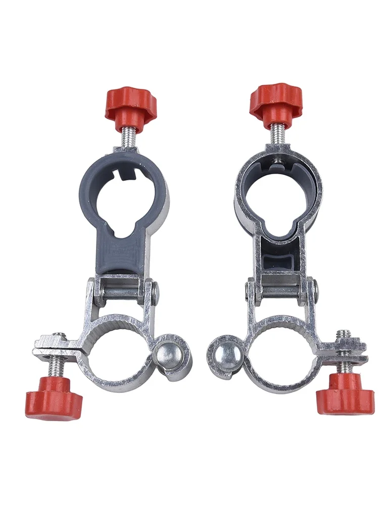 Aluminum Clip On Mount For Umbrella 2 Pcs For Garden Chair Parasol Support On Outdoor Patio Balcony Deck Applications