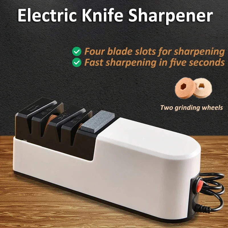 Multifunctional Electric Sharpener Automatic Fast Grinder Automatic Adjustable Cut Sharpener Household Kitchen Sharpener Tool