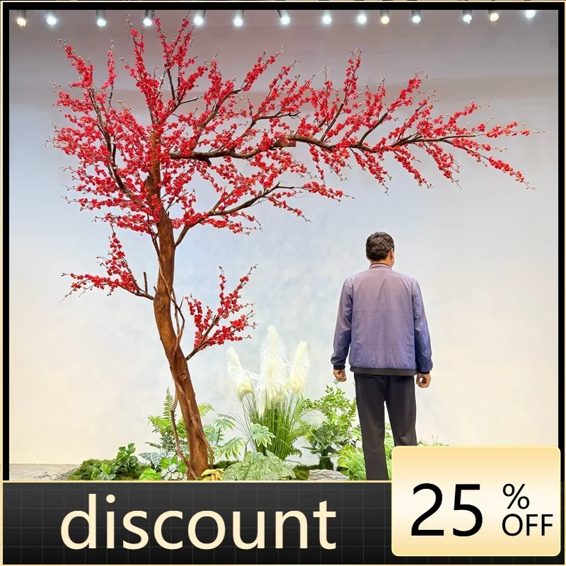 LMM simulation plum blossom tree large red plum blossom plum tree New Year's holiday wishing tree