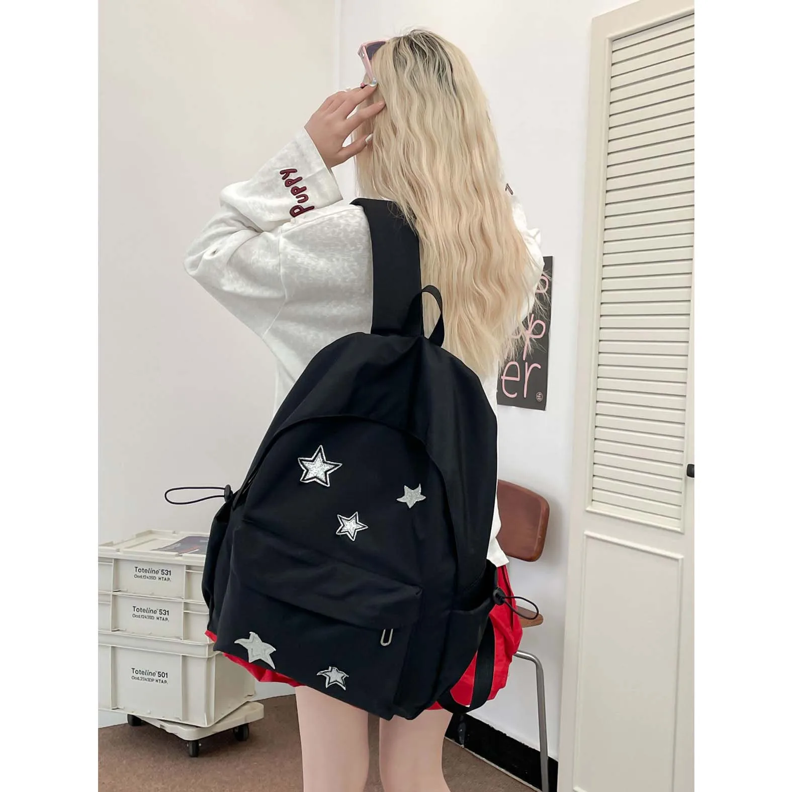 

Backpack Academy Wind Japanese Korean Version Junior High School Student High School Star Backpack Primary School Student Colleg