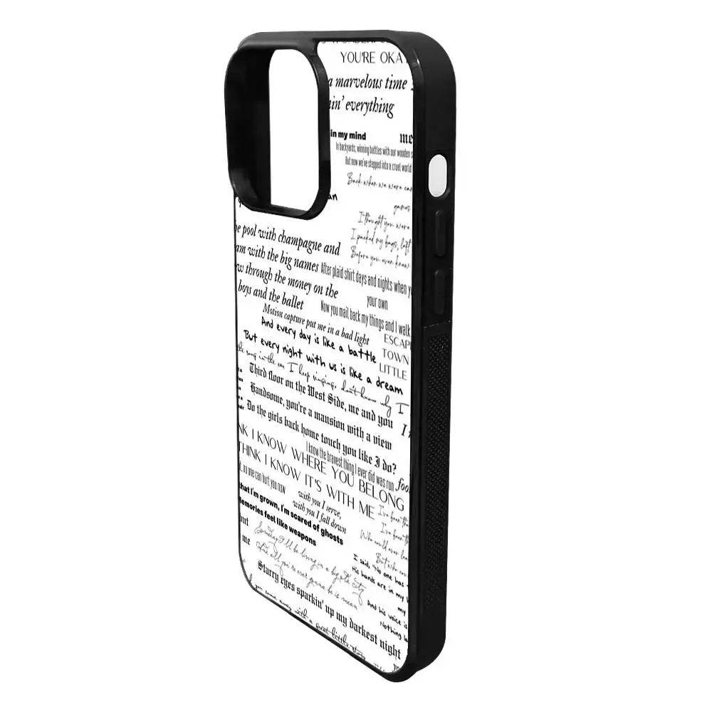 1 قطعة Eras Lyrics جراب هاتف Magsafe آيفون 17 16 15 14 13 12 Pro Max Plus Air هارد شل غطاء كامل سيليكون مضاد للسقوط