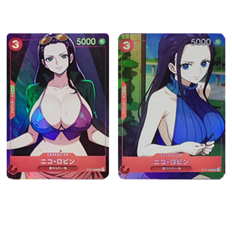 Japanese Anime One Piece Characters Nami Nico Robin Collection Cards Diy Flash Cards Christmas Birthday Gift Children's Toys