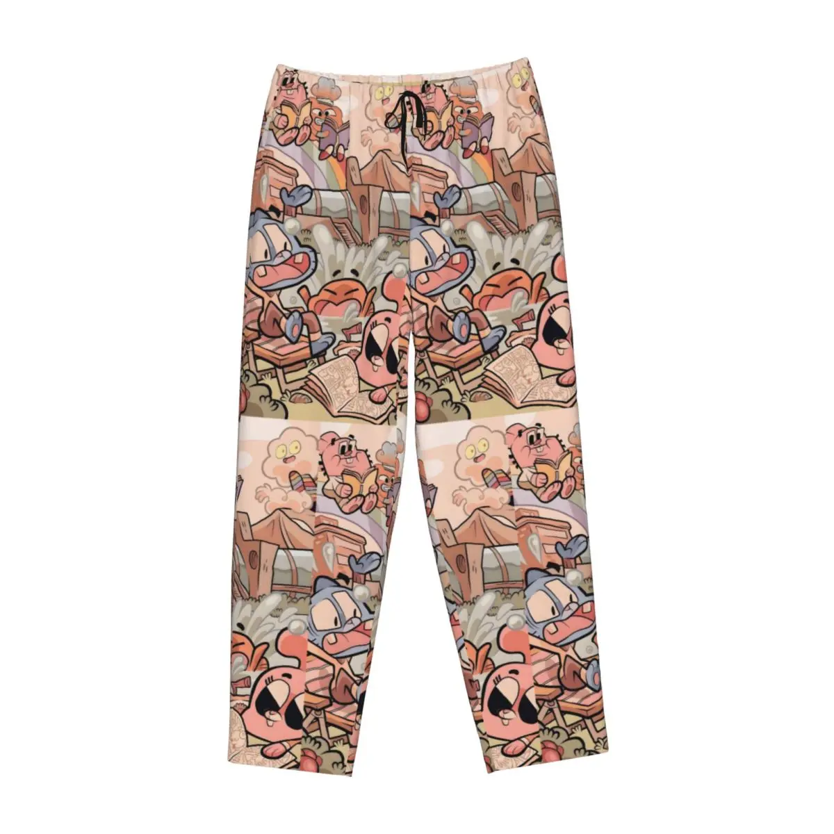 Custom Print The Amazing World Of Gumball Pajama Pants Women's Funny Cartoon Sleep Sleepwear Bottoms with Pockets
