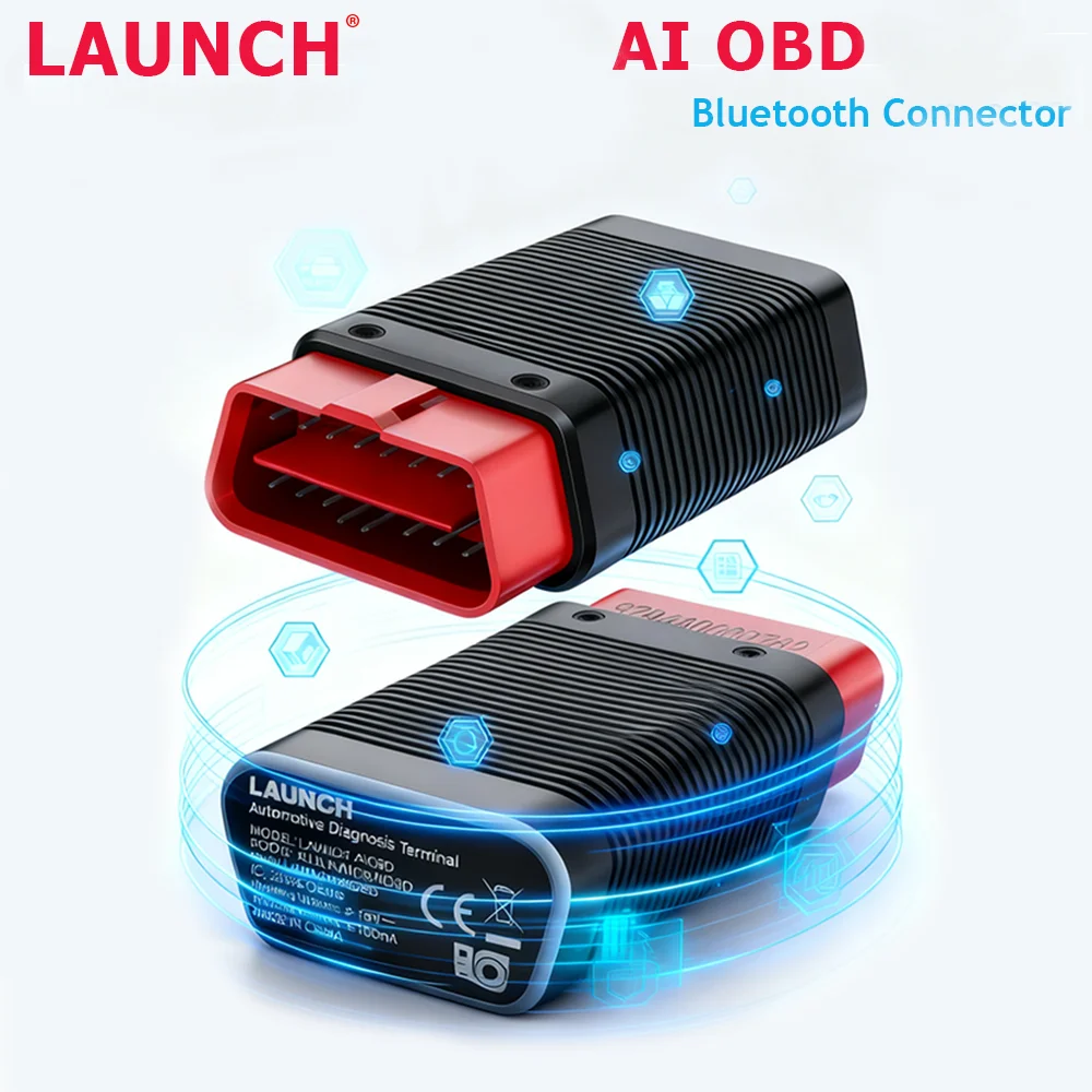 2026 LAUNCH AIOBD Bluetooth Connector Car Diagnostic Tools Full OBD Function OBD2 Scanner For Android IOS System AI Report