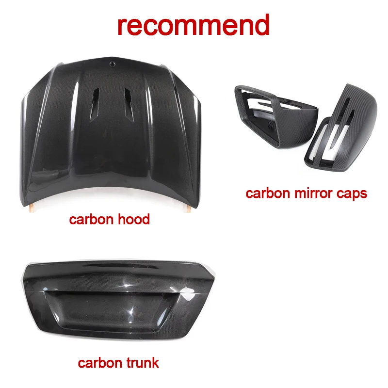 BENSNEES Aangepaste Side Real Carbon Fiber Spatbord voor Mercedes W204 C200 C250 C300 2010 2011 2012 Koolstofvezel Spatbord Upgrade