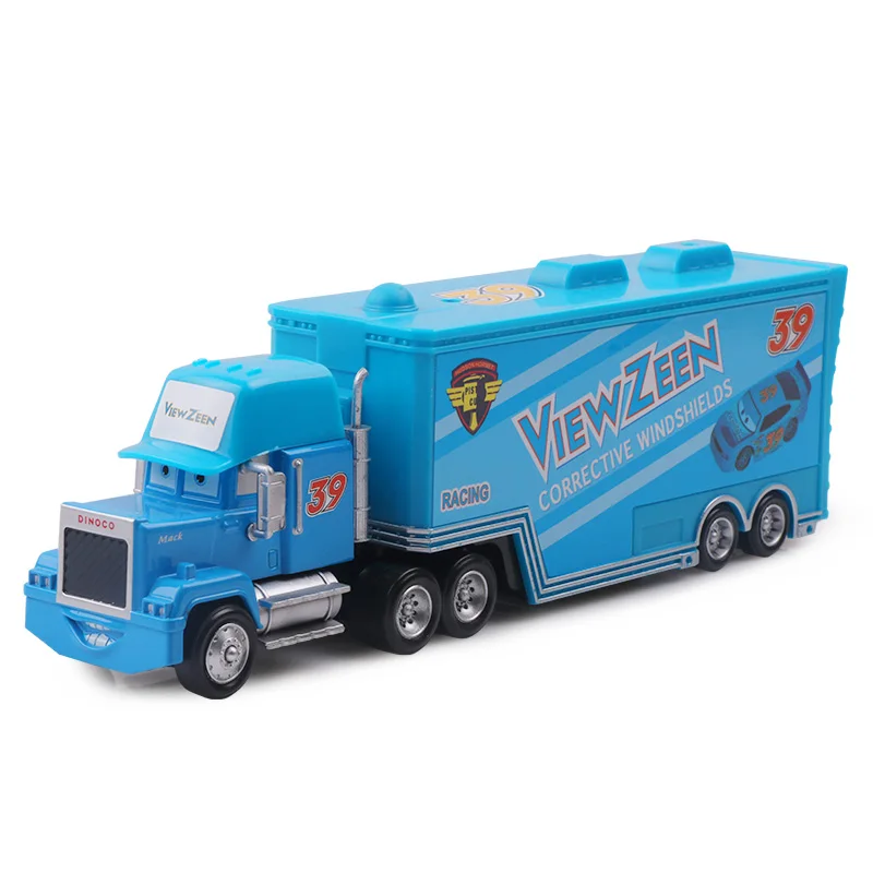 Disney Pixar Cars 2 3 Toys Lightning McQueen Cargo Truck Jackson Storm Mack Uncle Truck 1:55 Diecast Car Birthday Gifts For Kids