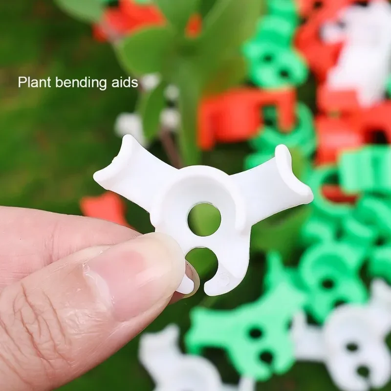 50/20Pcs Plant Clamp Bending Device Flower Vine Branches Plant Stem Training Clips Plant Growth Bender Control Support Clamps