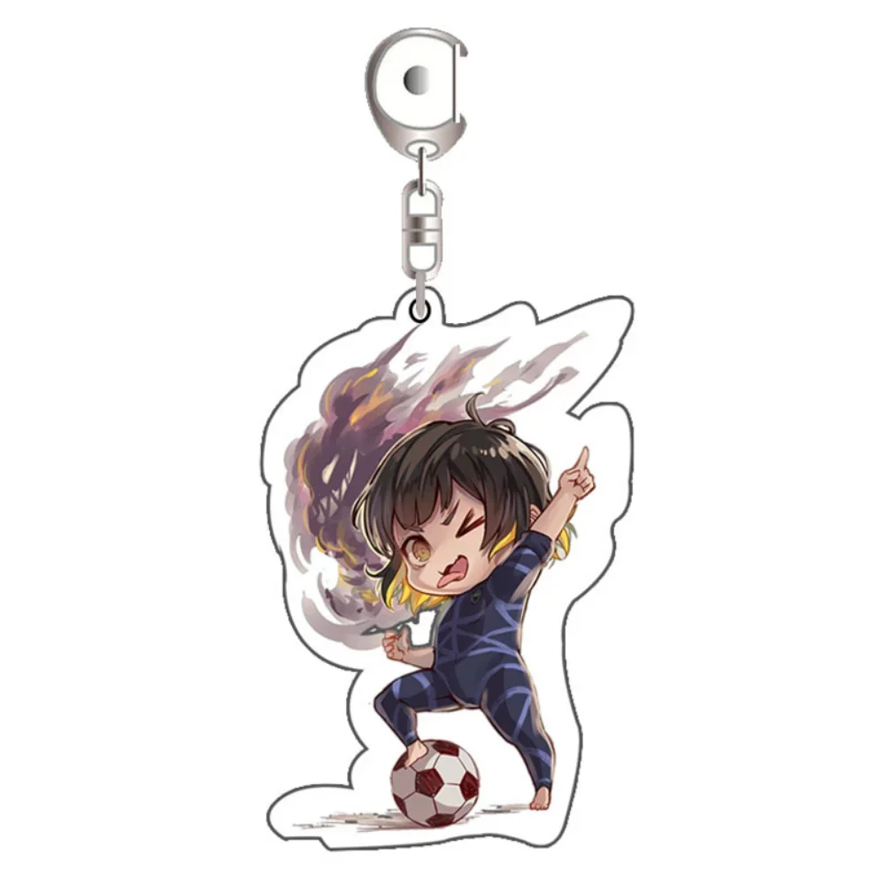 Cartoon Anime Arcylic Keychain Acrylic Figures Isagi Yoichi Bachira Meguru Pendant Key Chain Accessories Birthday Gift