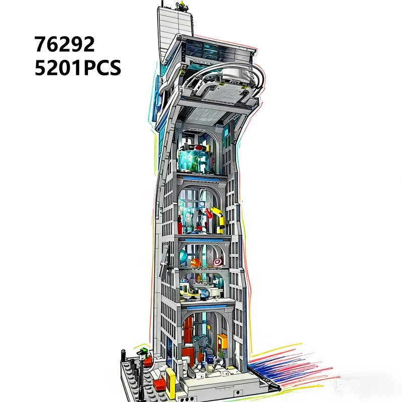 76269 Battle Tower Modular Model Christmas Festival Party Gifts 5201Pcs Brick Children Educational Toys