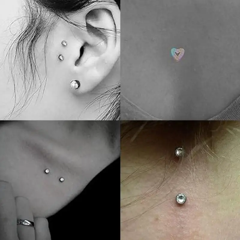 

Portable ASTM F136 Steel Dermal Anchors Piercing Jewelry Wholesale Daily Use