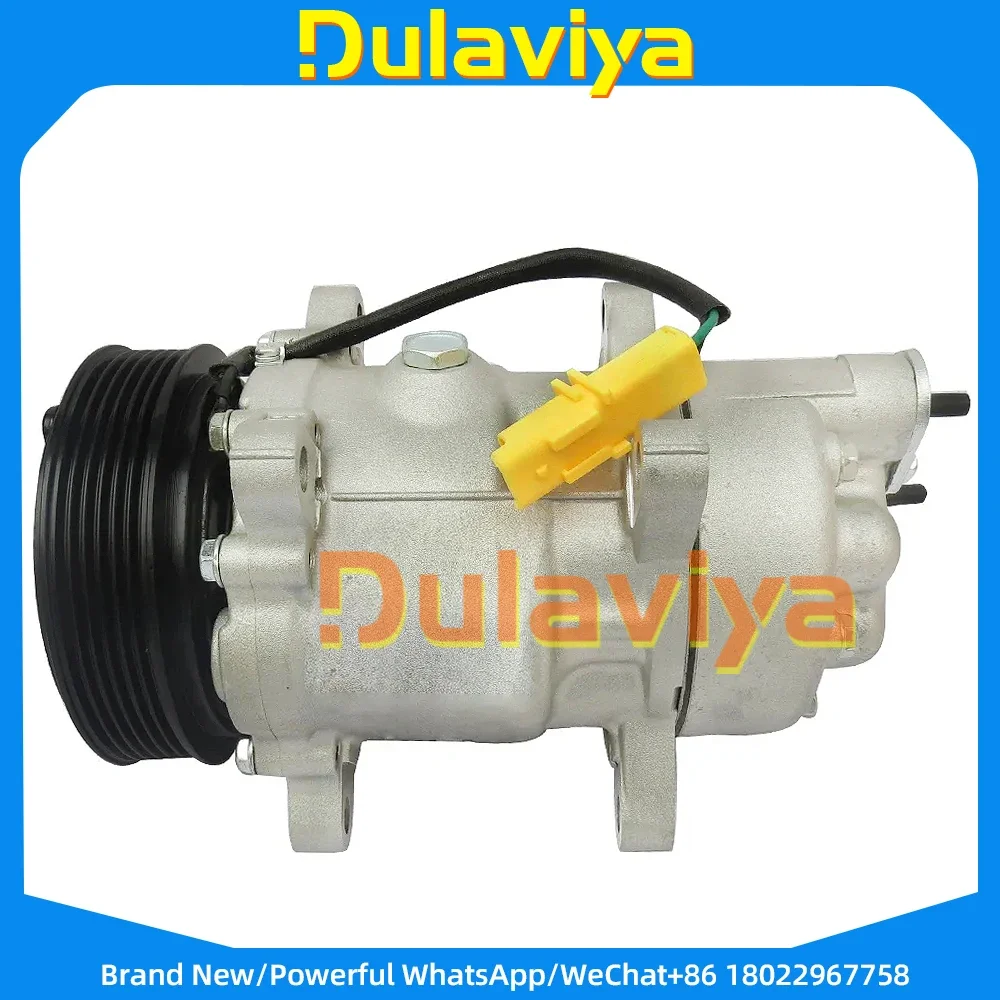 

AC Air Compressor SD6V12 For Peugeot 206 307 406 607 806 6453KW 6453LA 9639078280 9659230880 9682930280 1437 1460 699358
