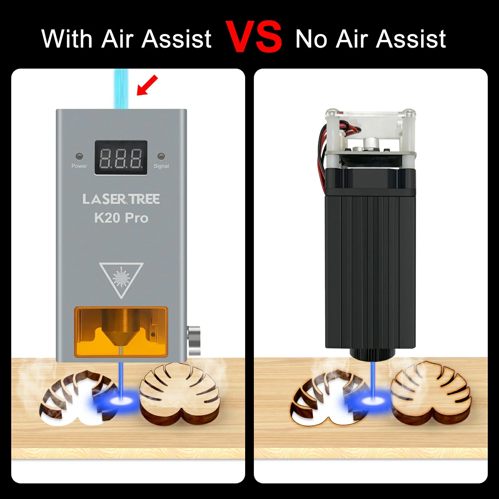 شجرة الليزر 20 واط وحدة ليزر الطاقة الضوئية مع فوهة مساعدة الهواء ديود رأس الليزر لآلة قطع النقش باستخدام الحاسب الآلي عدد وأدوات