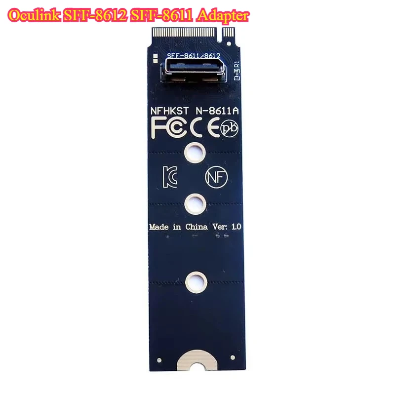 Oculink SFF-8612 SFF-8611 Adapter - NVMe M.2 External Graphics Card for eGPU Dock
