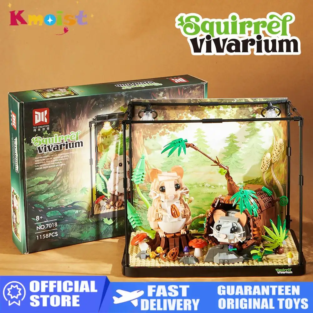 

1158pieces Hamster Animal Model Building Block Brick Boy Assembly Construction Toys For Children Kids DIY Game Home Desk Decor