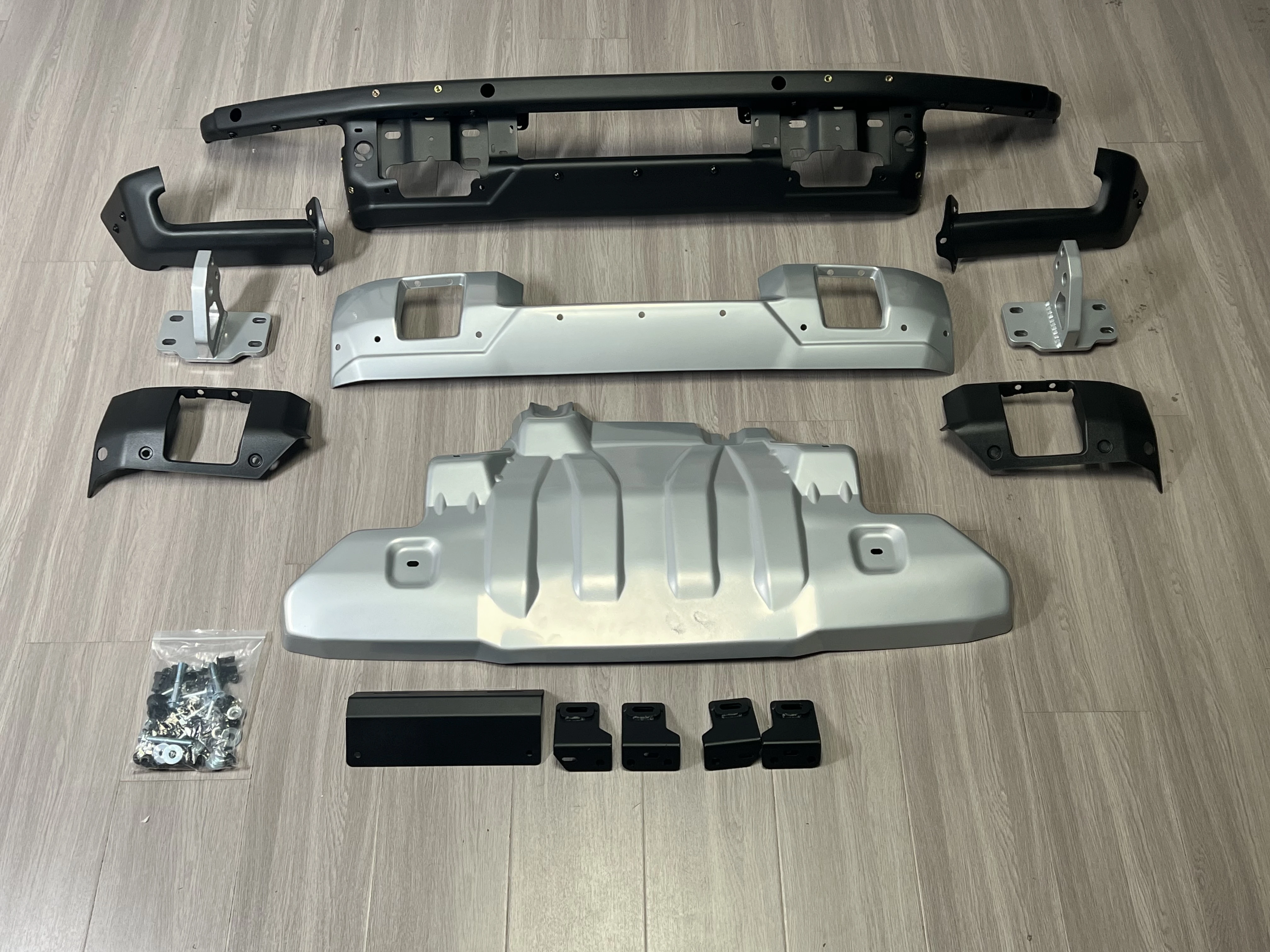 Módulo de parachoques delantero HD para Ford Bronco 2 y 4, Kit de puerta, barra de acero todoterreno, piezas, accesorios 4x4, 2021, 2022