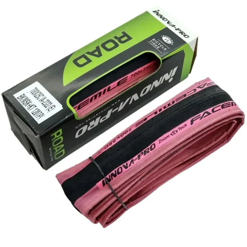 Road 700 x 25/28C Clincher Tire Pink bike TYRE 120TPI 225g