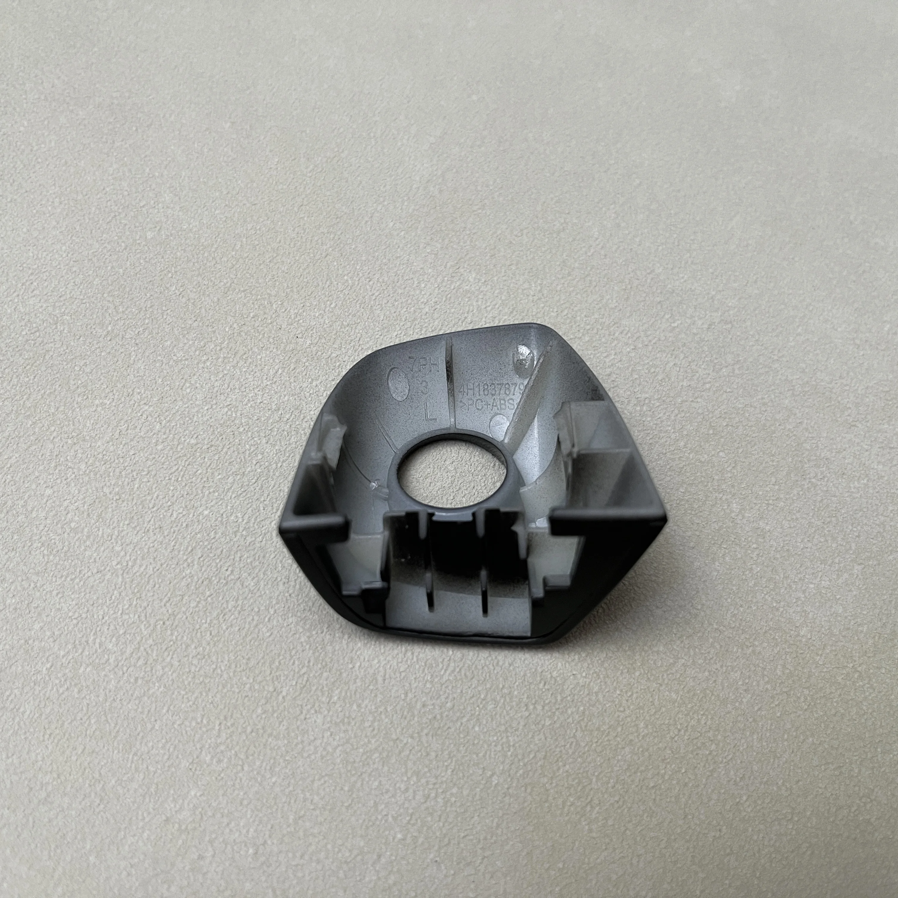 Black White Left Front Door Handle Lock Key Hole Cover Cap 4H1837879 For Audi A6 C7 A7 2012 2013 2014 2015 2016