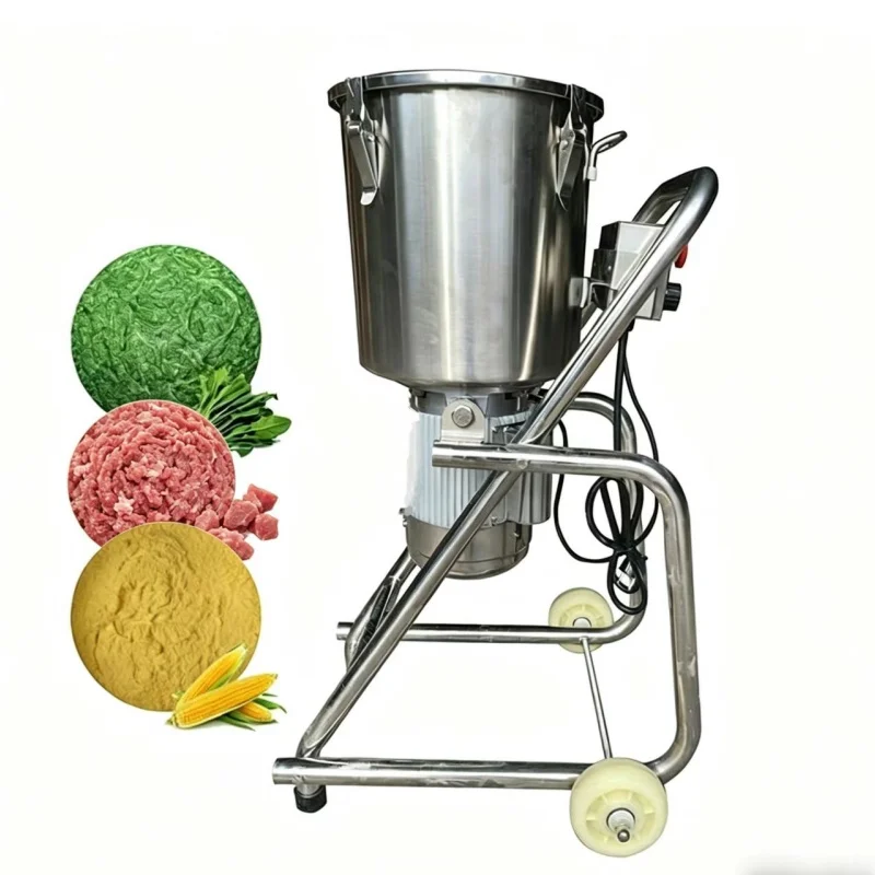Commercial 32L Heavy-Duty Stainless Steel Electric Meat Vegetable Processor Blender For Chopping Grinding And Mixing
