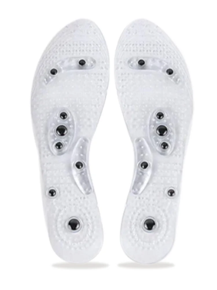 Acupressure on Foot Insoles Magnet Massage Silicone Insole For Shoes for Medical Men increase time Women lose weight Shoe Sole Health Care Shoe Pads