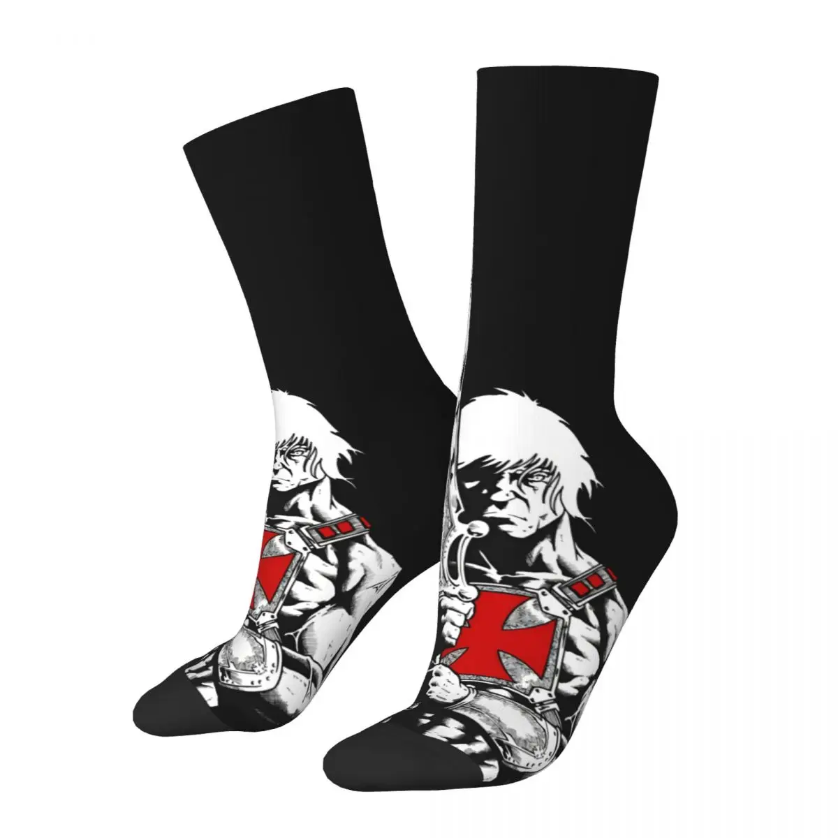 Retro Funny Men's compression Socks Unisex C-Conan The Barbarian Harajuku Pattern Printed Novelty Crew Sock