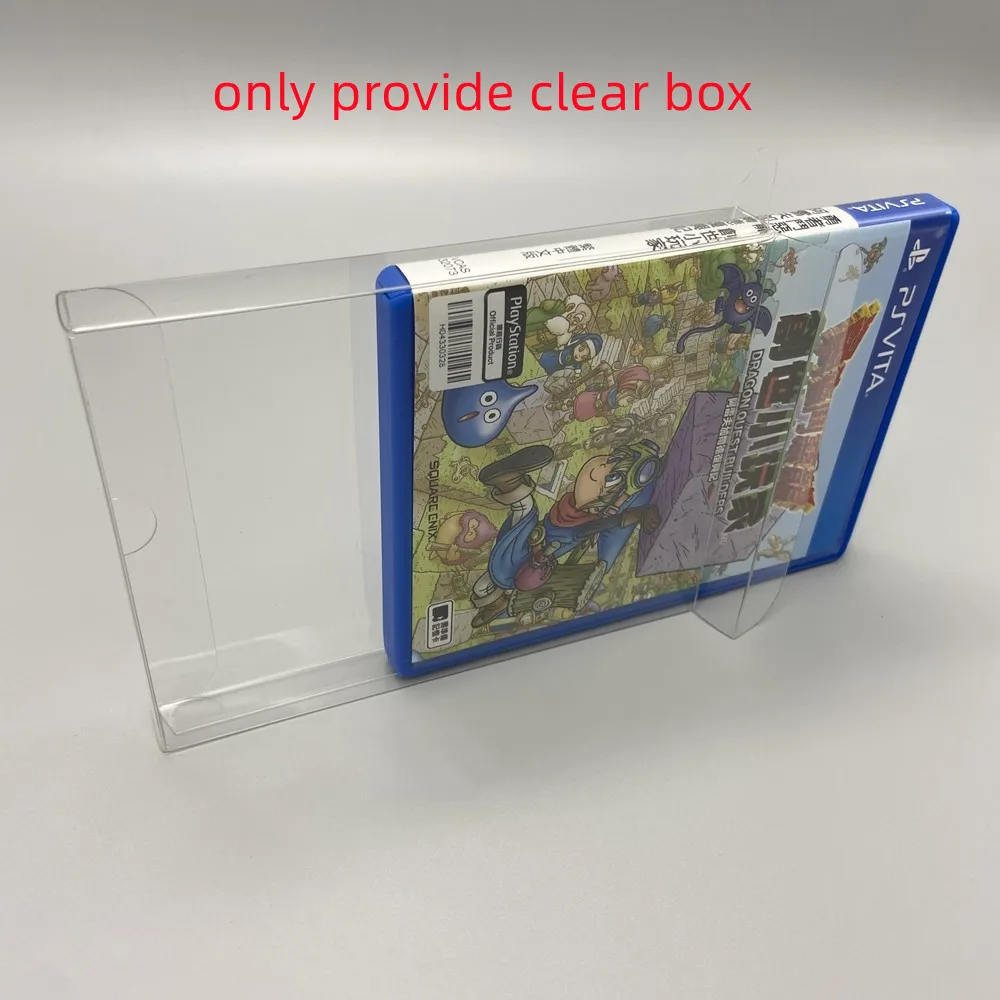 

500PCS Clear Transparent PET Case for PSV for PS VITA Game Storage Protection Collection Display Box