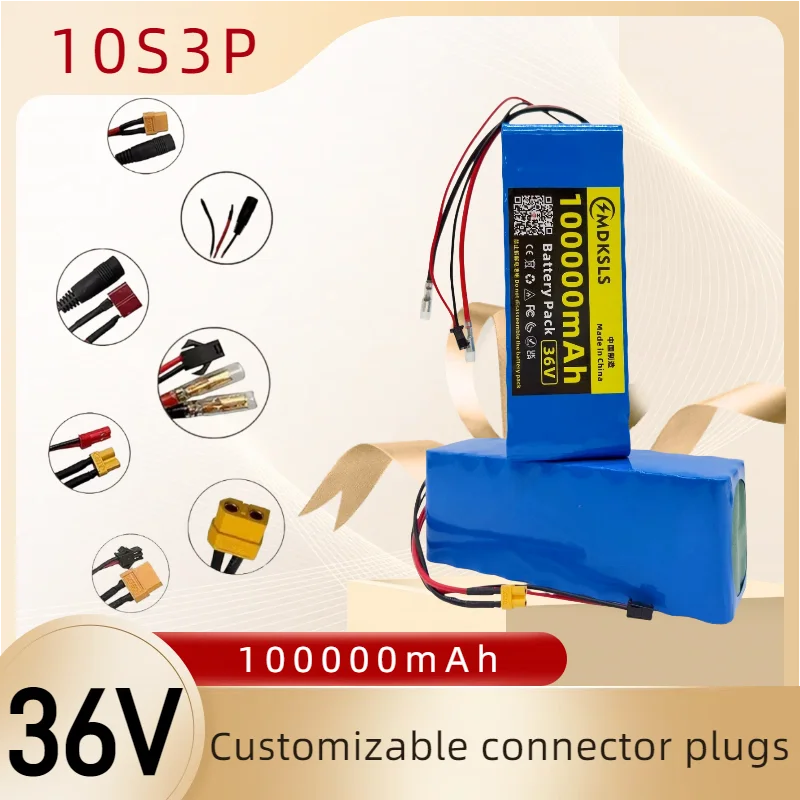 

10S3P 36V 100000mAh 100% Brand New Lithium-Ion Rechargeable Battery Suitable for Electric Products Such as Scooters Battery