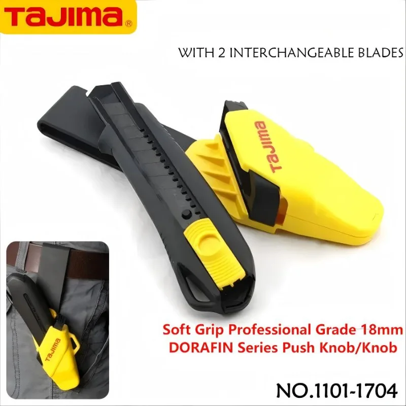 Japanese TAJIMA Thick Object Cutting DRIVE Art Knife with Knife Cover 1101-1704 DCL560BSFBL