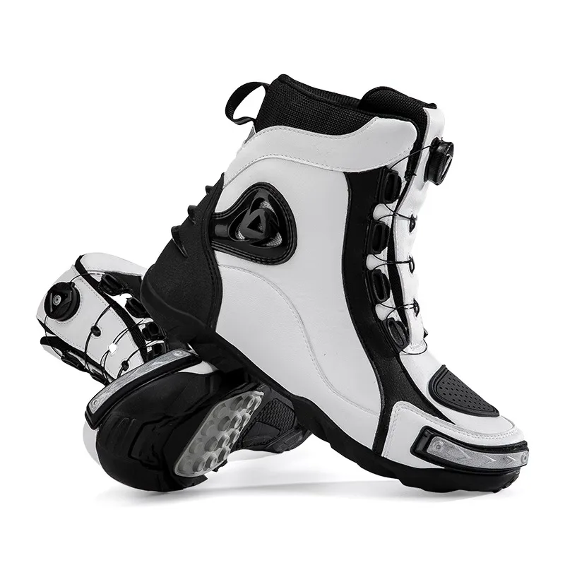 Neutral Large-sized Flat-bottom Color-blocked Durable High-quality Brand Original Protective Motorcycle and Bicycle Boots