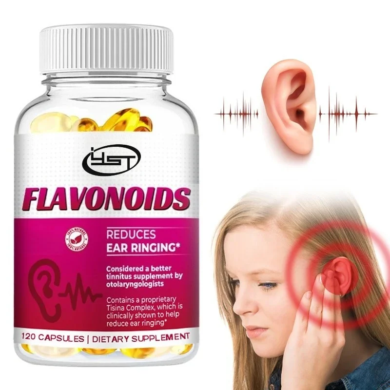 Flavonoids Supplements - Supports Inner Ear Function, Relieves Dizziness, Improves Blood Flow, and Alleviates Tinnitus