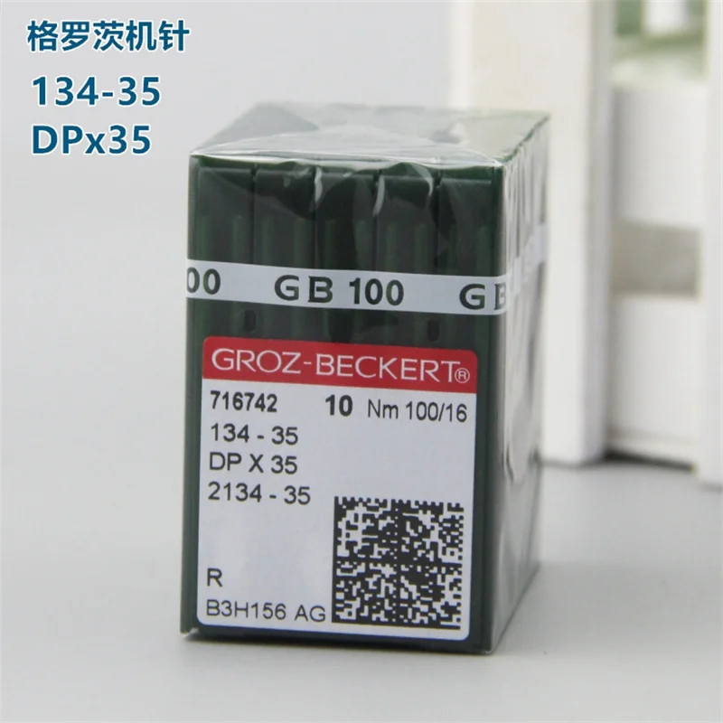 10PCS DPX35 Groz-Beckert For Industrial Sewing Machine Needles 134-35 2134-35 Fit Leather Fabric PFAFF & ADLER