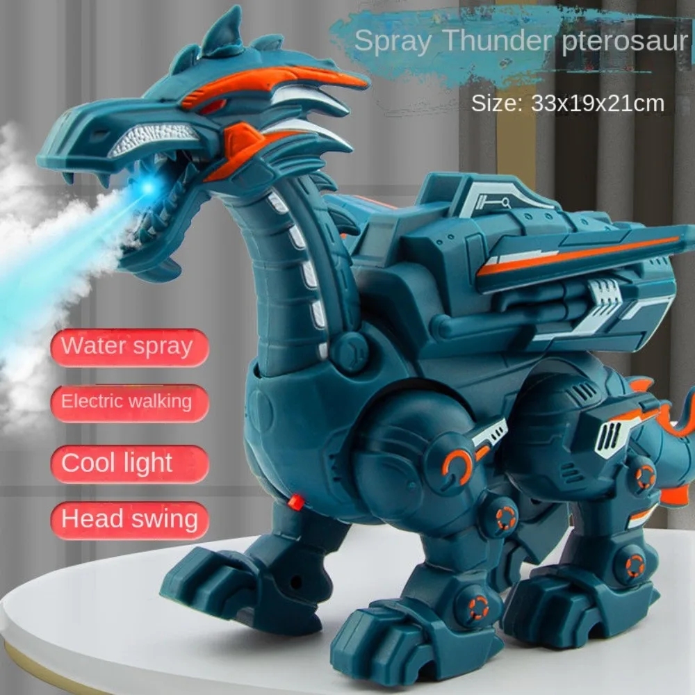 Animal Model Electric Dinosaur Spray Toy Mechanical Water Spray Spray Dragon Kids Toys Interactive Electric