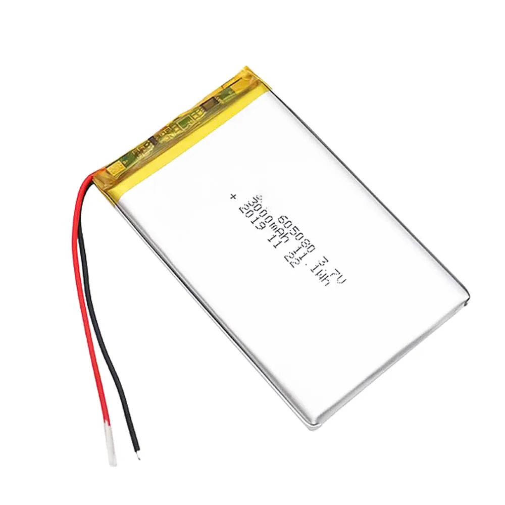 2/5/20 Pcs 3.7V 3000mAh 605080 Lithium Polymer Ion Battery 2.0mm JST Connector