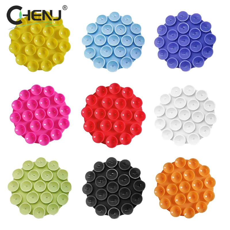 丸み-シリコンサクションカップ電話マウント、ミニサクションステッカー、カーナビゲーションブラケット、ユニバーサル携帯電話スタンド