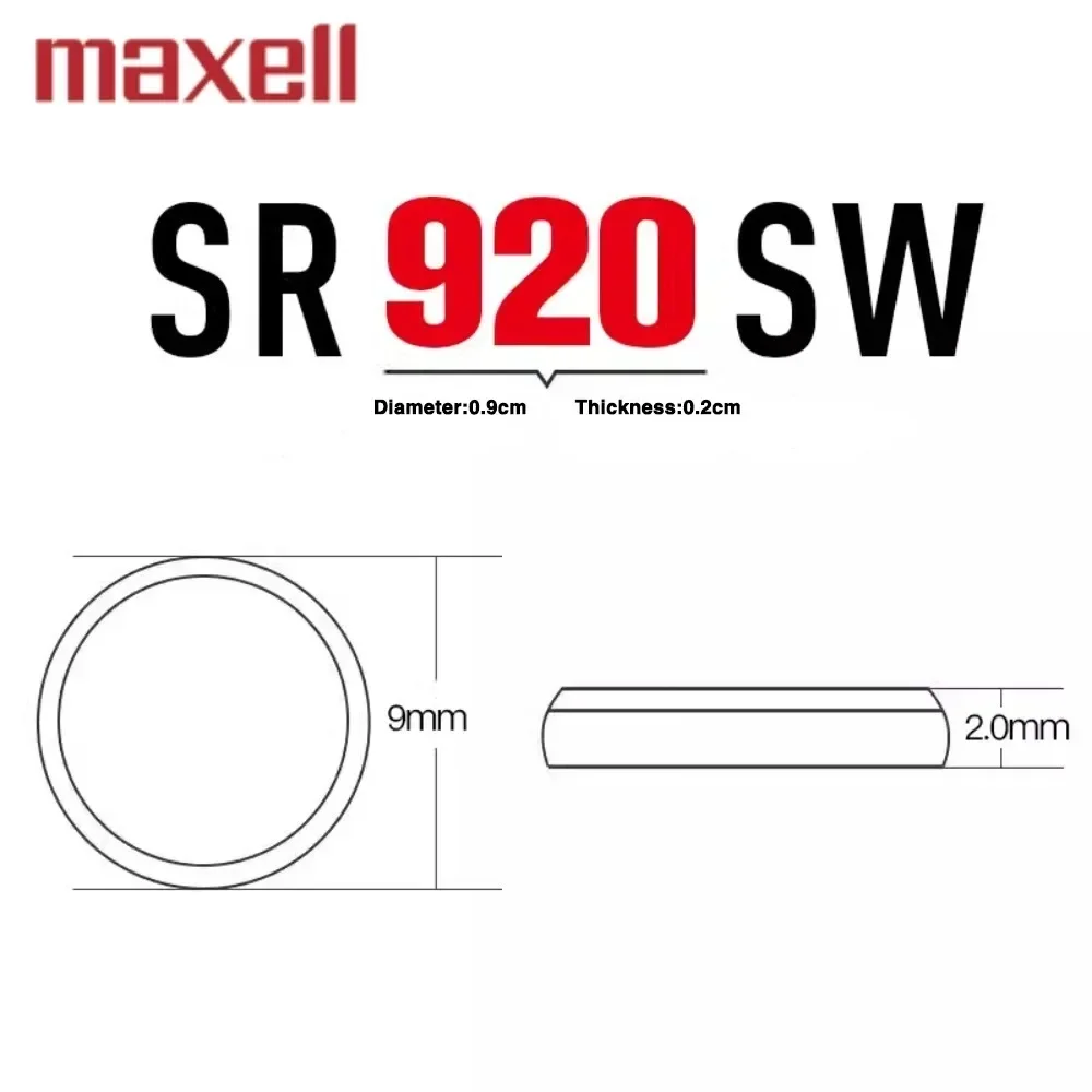 2PCS Original SR920SW AG6 Watch Battery Button Cell 371 LR920H for Casio/Tissot/Armani