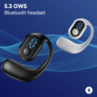 TWS W8 Bluetooth Earphone Wireless Single Ear Hanging Ear Type Non In Ear Business Sports OWS HD Games Comfortable Sports