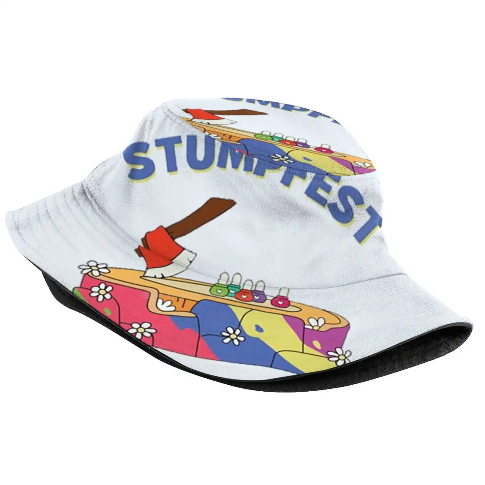 Stumpfest 2020 Sun Cap Fisherman Hat Bucket Hats Family Funny And Bingo Dad Mum Australia Bandit Heeler Dog Character Chilli